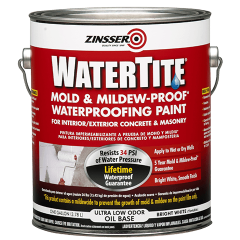 Zinsser® WATERTITE® Mold & Mildew-Proof™ Waterproofing Paint