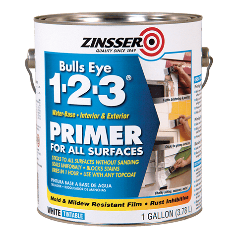 Rust-Oleum Bulls Eye 1-2-3 Water-Based Primer - 1 Each - White